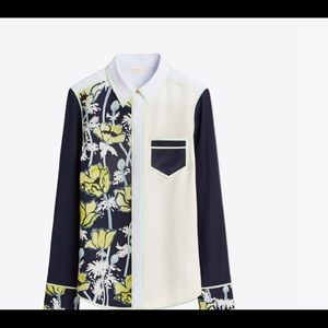 Tory Burch silk blouse, great for work or weekends